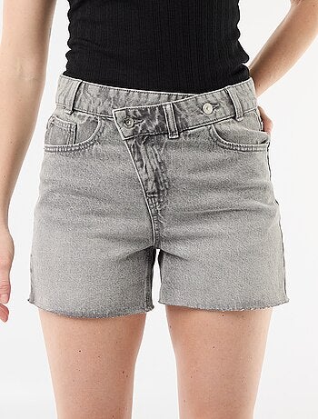 Short en jean taille haute