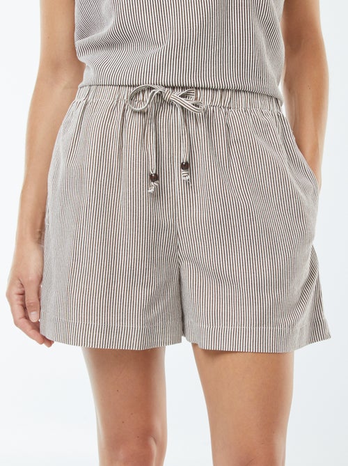 Short en lin mélangé - Kiabi