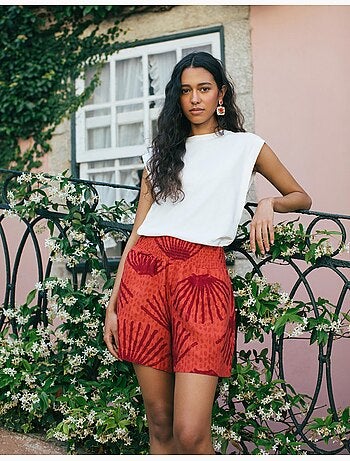 Short en lin mélangé, MO Fashion