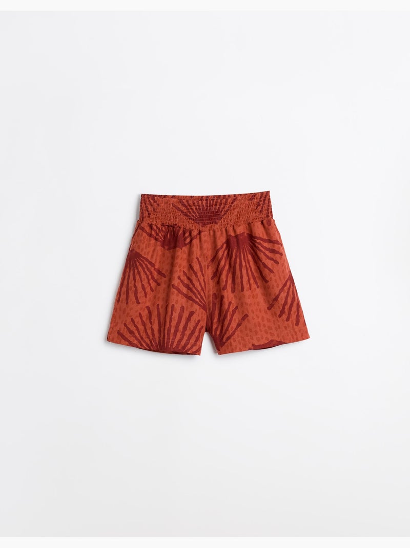 Short en lin mélangé, MO Fashion Orange - Kiabi