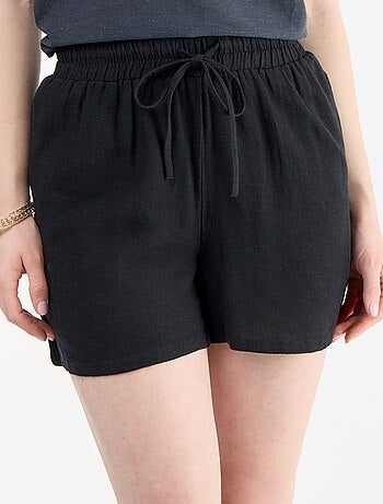 Short en lin mélangé