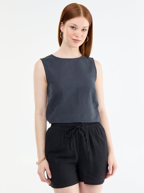 Short en lin mélangé - Kiabi