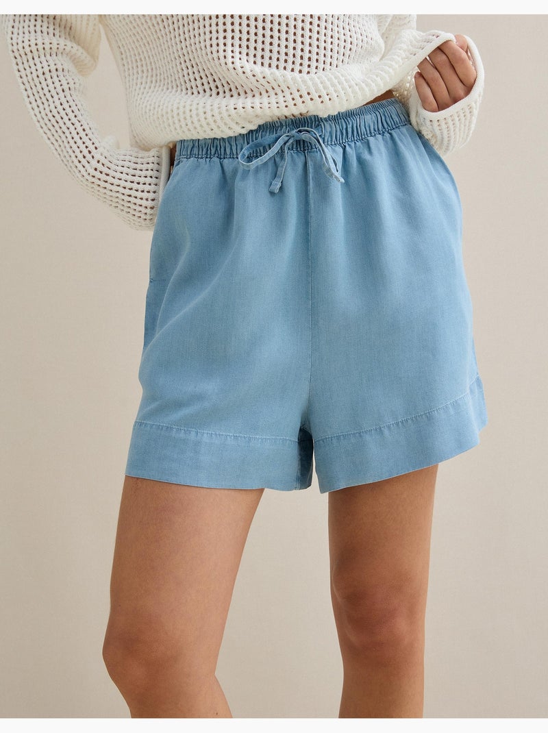 Short en lyocell, MO Fashion Bleu - Kiabi