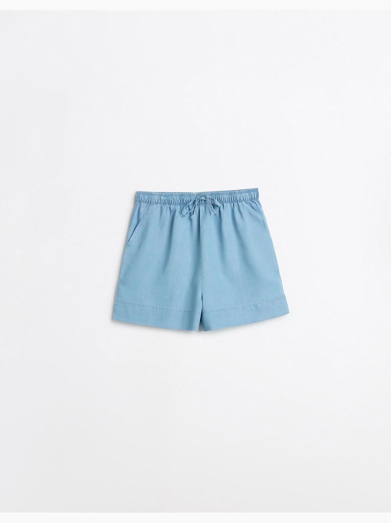 Short en lyocell, MO Fashion Bleu - Kiabi