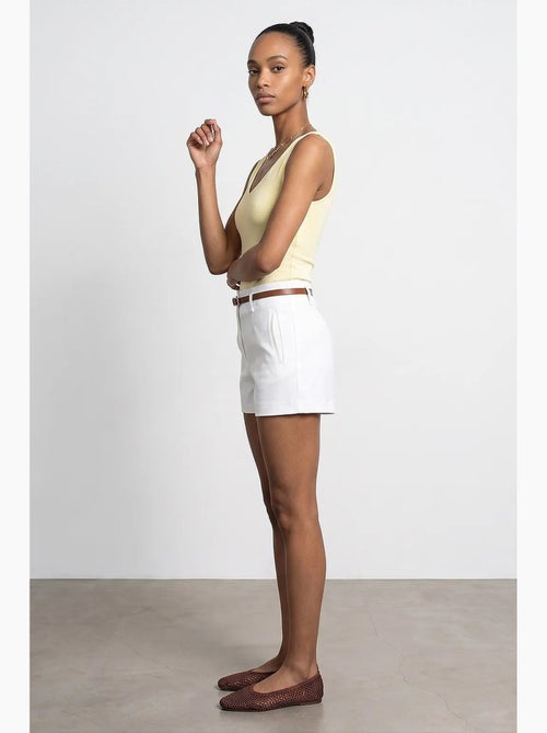 Short en maille à taille haute avec ceinture dilvin - Kiabi Short en maille à taille haute avec ceinture dilvin - Kiabi