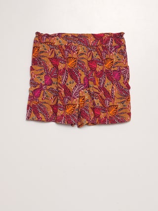 Short en maille crêpe