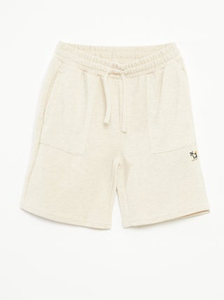 Short en maille fantaisie à 2 poches