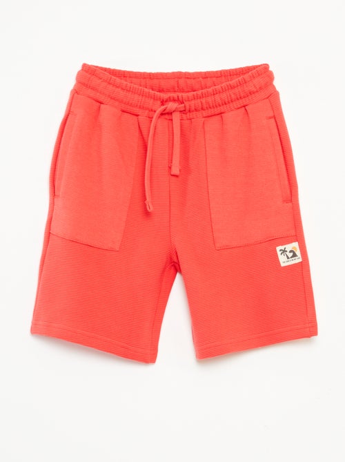 Short en maille fantaisie à 2 poches - Kiabi