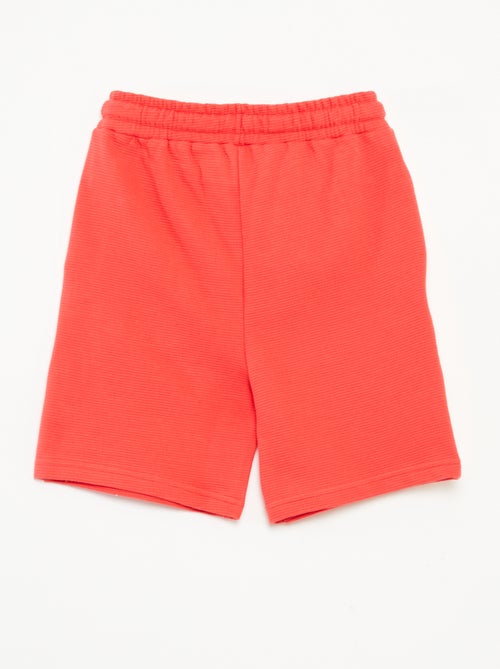 Short en maille fantaisie à 2 poches - Kiabi