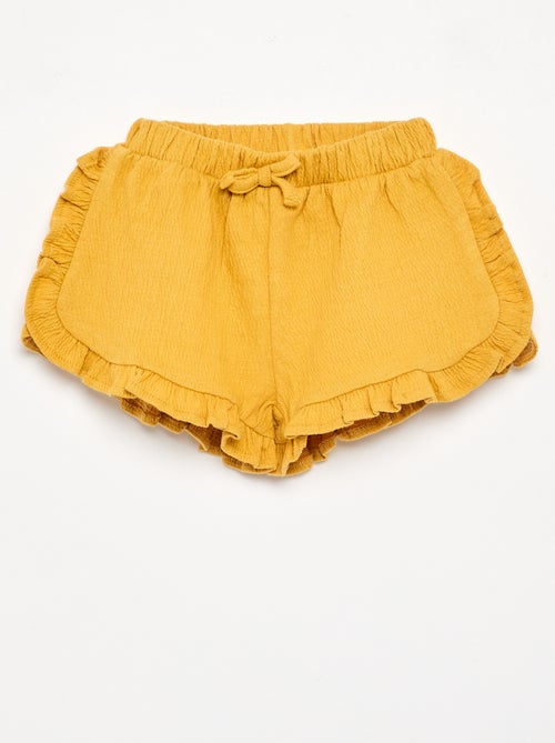 Short en maille froissée uni - Kiabi Short en maille froissée uni - Kiabi