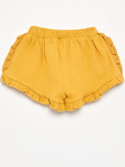 Short en maille froissée uni - Kiabi Short en maille froissée uni - Kiabi
