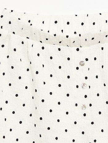 Short en maille gaufrée