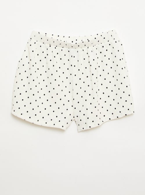 Short en maille gaufrée - Kiabi