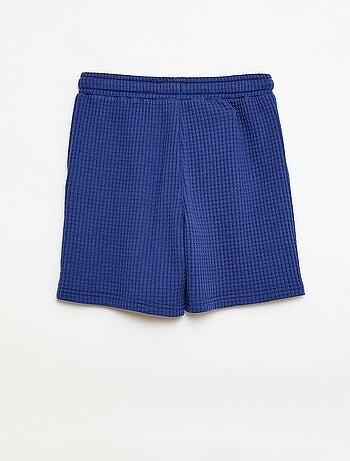 Short en maille gaufrée