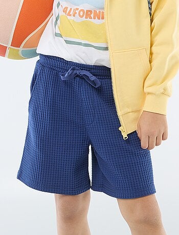 Short en maille gaufrée