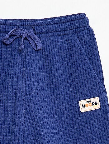 Short en maille gaufrée