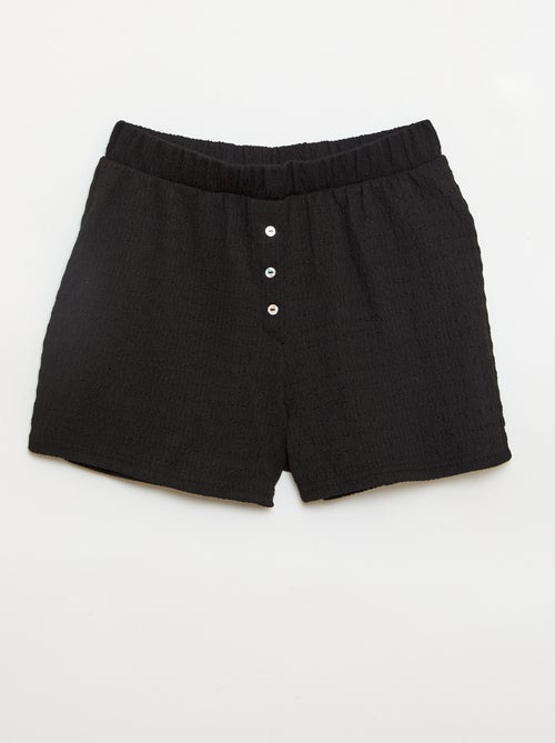 Short en maille gaufrée - Kiabi
