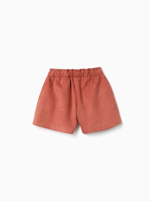 Short en maille interlock avec ceinture intégrée - Kiabi
