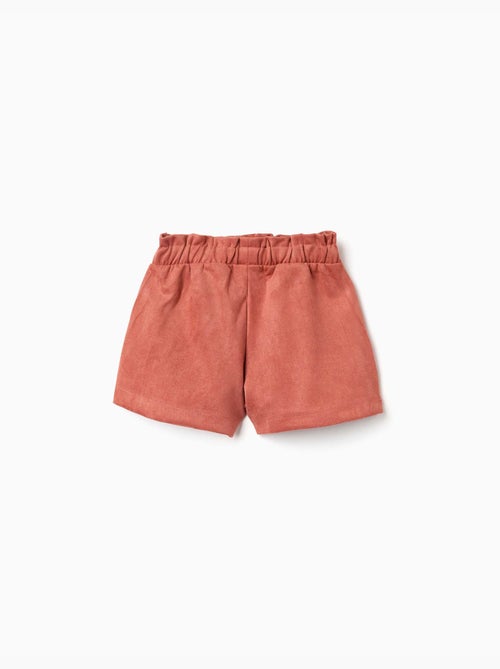 Short en maille interlock avec ceinture intégrée - Kiabi Short en maille interlock avec ceinture intégrée - Kiabi