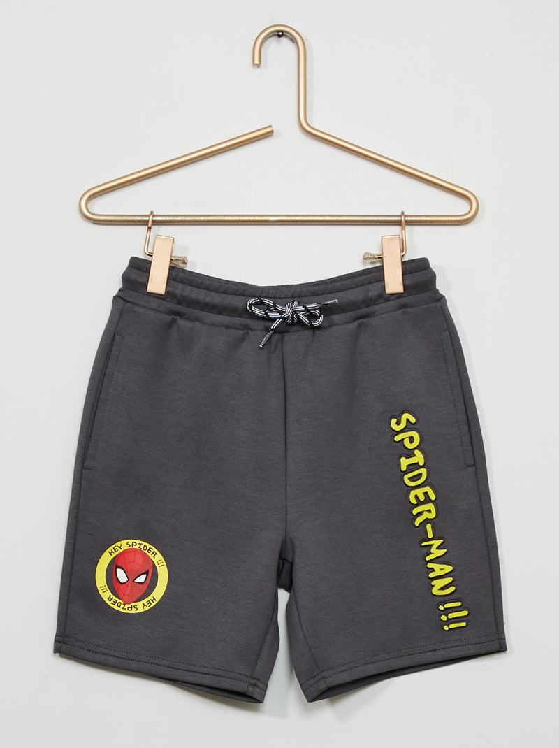 Short en maille 'Spider-Man' Gris - Kiabi