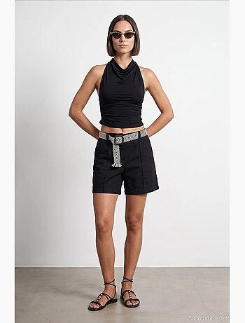 Short en mélange de lin dilvin