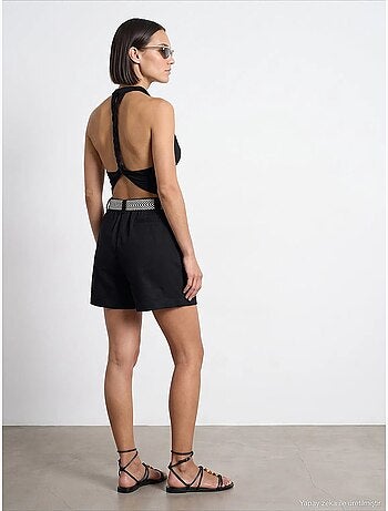 Short en mélange de lin dilvin