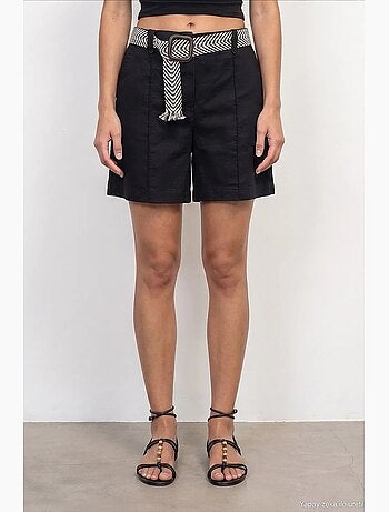 Short en mélange de lin dilvin