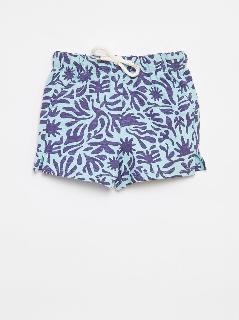 Short en molleton - Grafik Edition Bleu - Kiabi