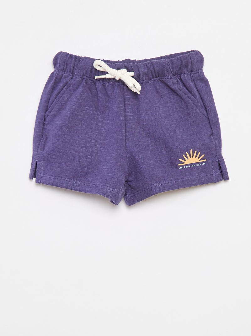 Short en molleton - Grafik Edition Bleu - Kiabi