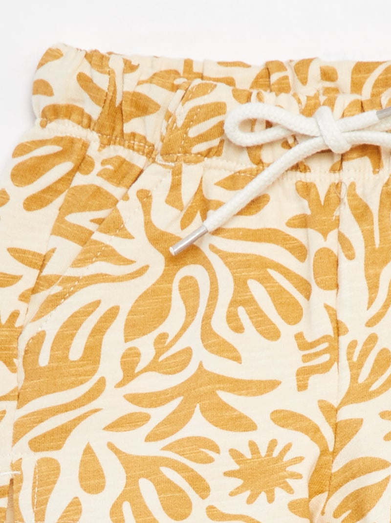 Short en molleton - Grafik Edition Jaune - Kiabi