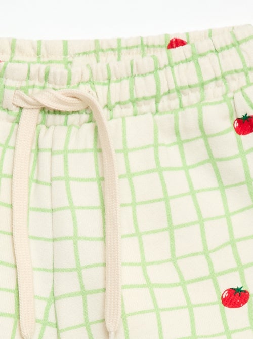 Short en molleton à motif - Kiabi
