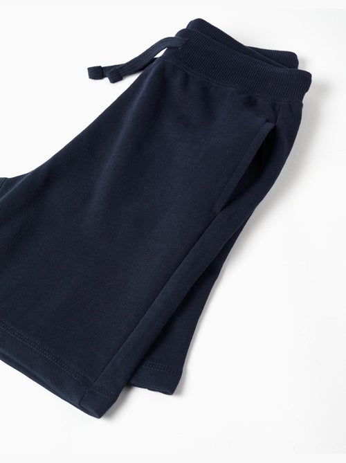 Short en molleton avec cordon de serrage et poches latérales - Kiabi
