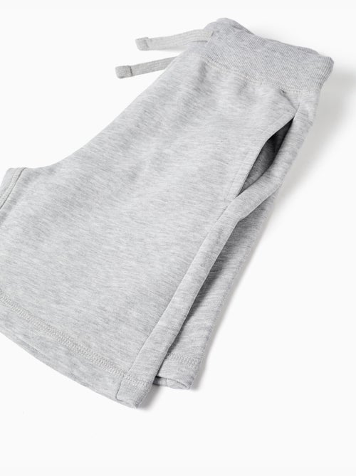 Short en molleton avec cordon de serrage et poches latérales - Kiabi
