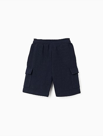Short en molleton avec poches cargo et cordon de serrage