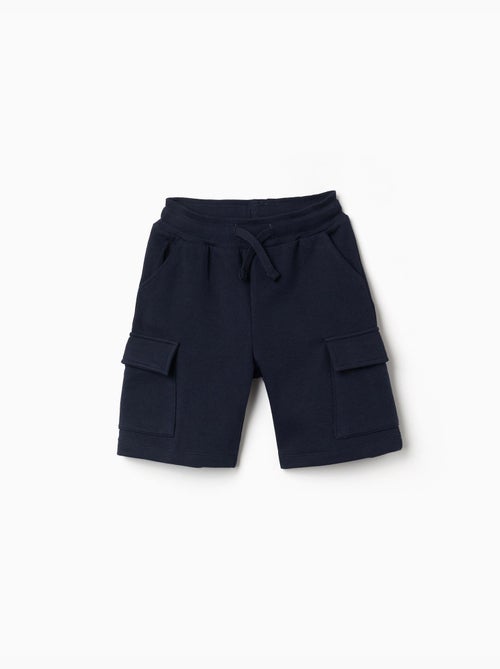 Short en molleton avec poches cargo et cordon de serrage - Kiabi
