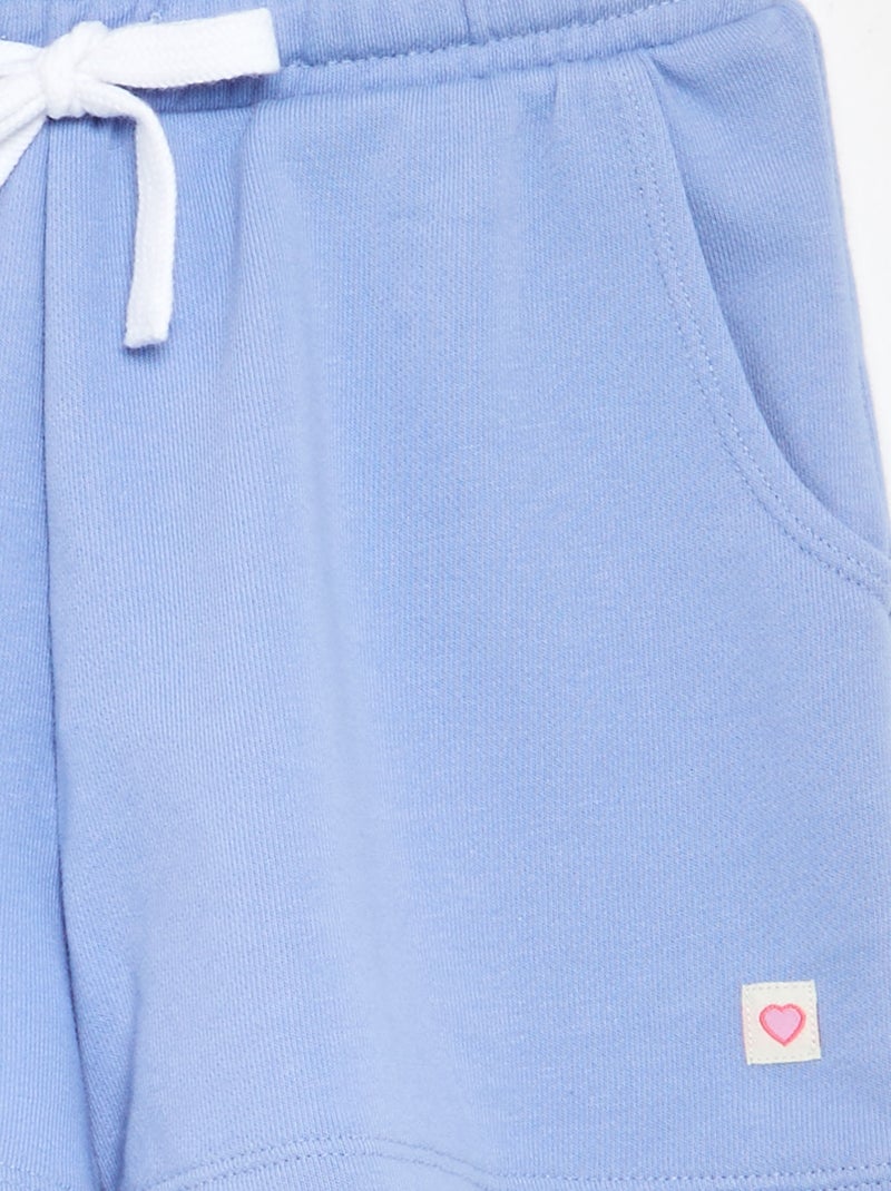 Short en molleton avec poches Rose - Kiabi
