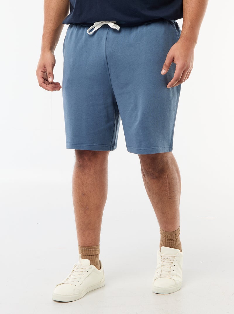 Short en molleton Bleu - Kiabi