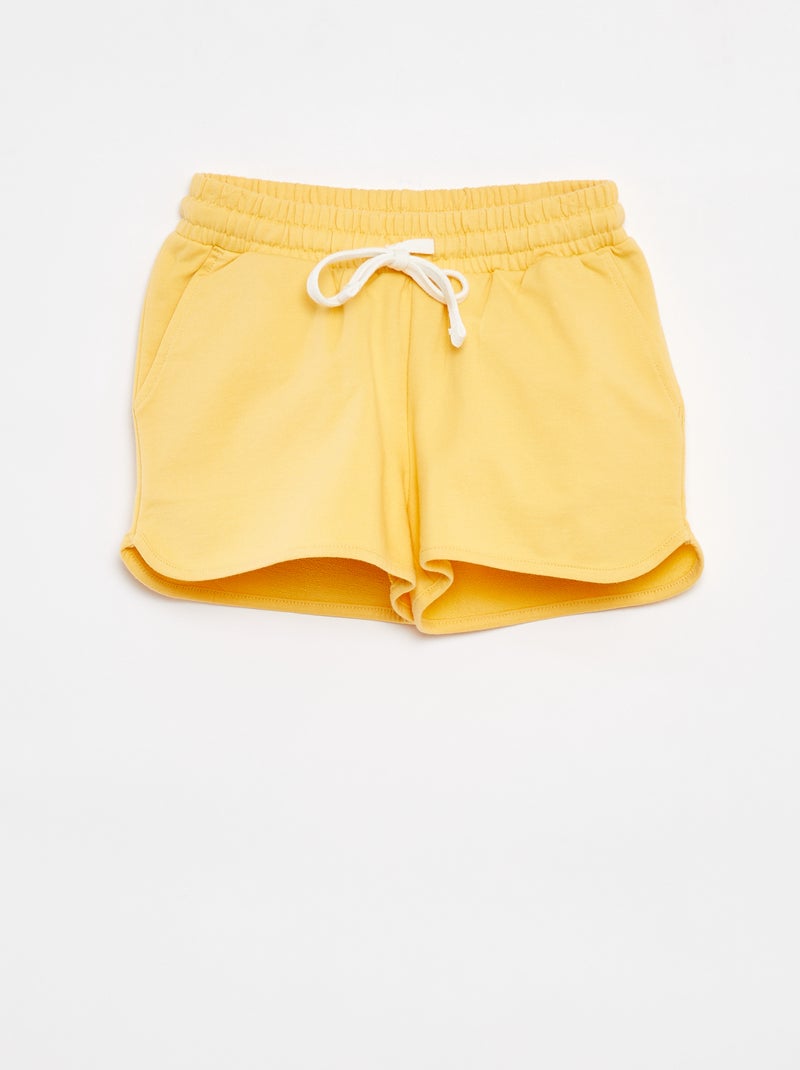 Short en molleton imprimé - Grafik Edition Jaune - Kiabi