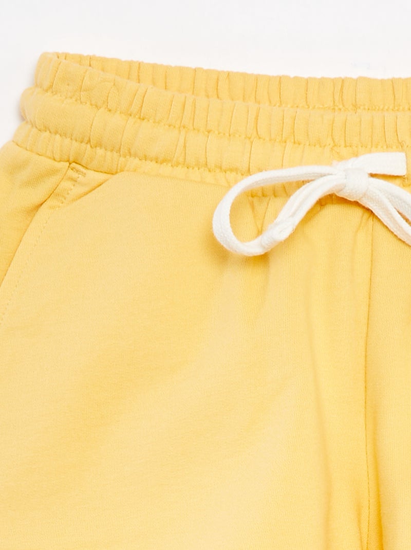 Short en molleton imprimé - Grafik Edition Jaune - Kiabi