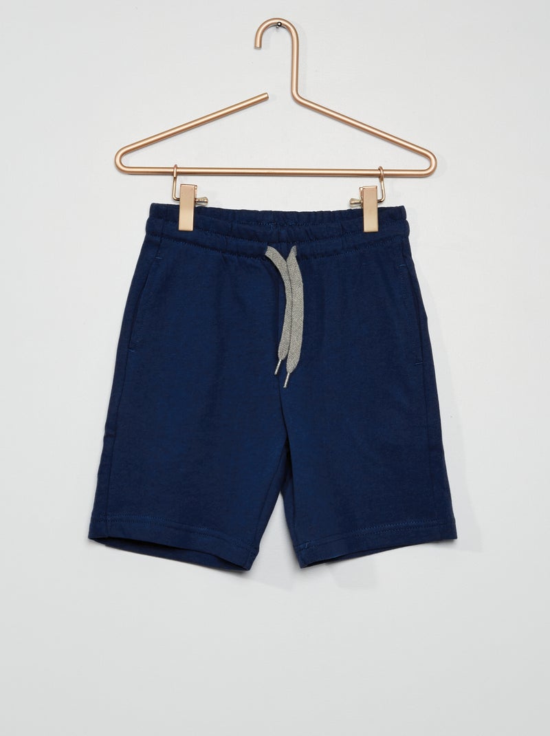 Short en molleton léger bleu marine - Kiabi