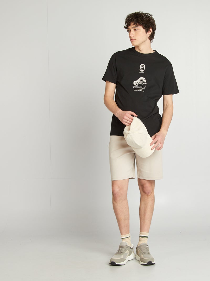 Short en molleton léger GRIS - Kiabi