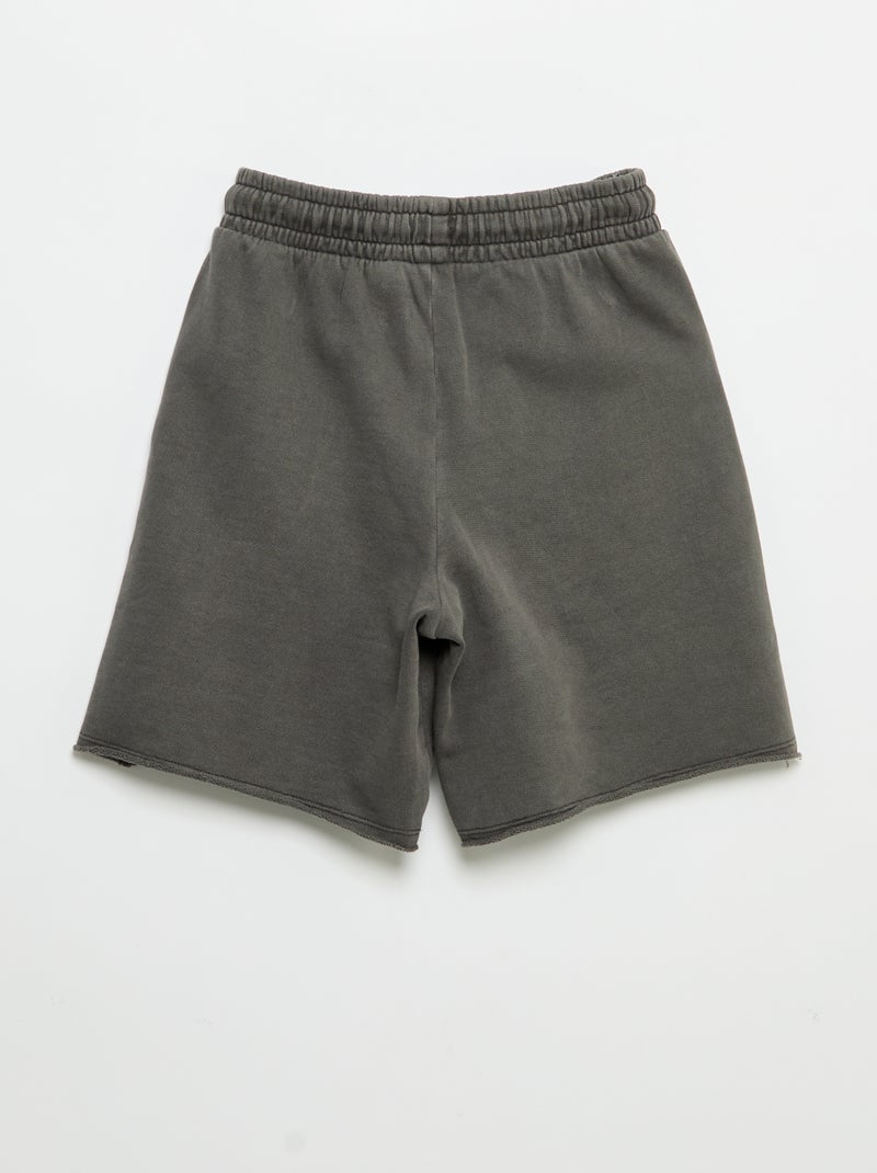 Short en molleton léger imprimé Gris - Kiabi