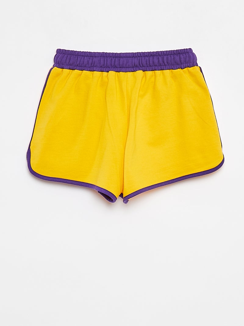 Short en molleton léger 'Lakers' JAUNE - Kiabi