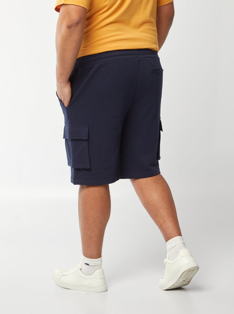 Short en molleton léger multipoches BLEU - Kiabi