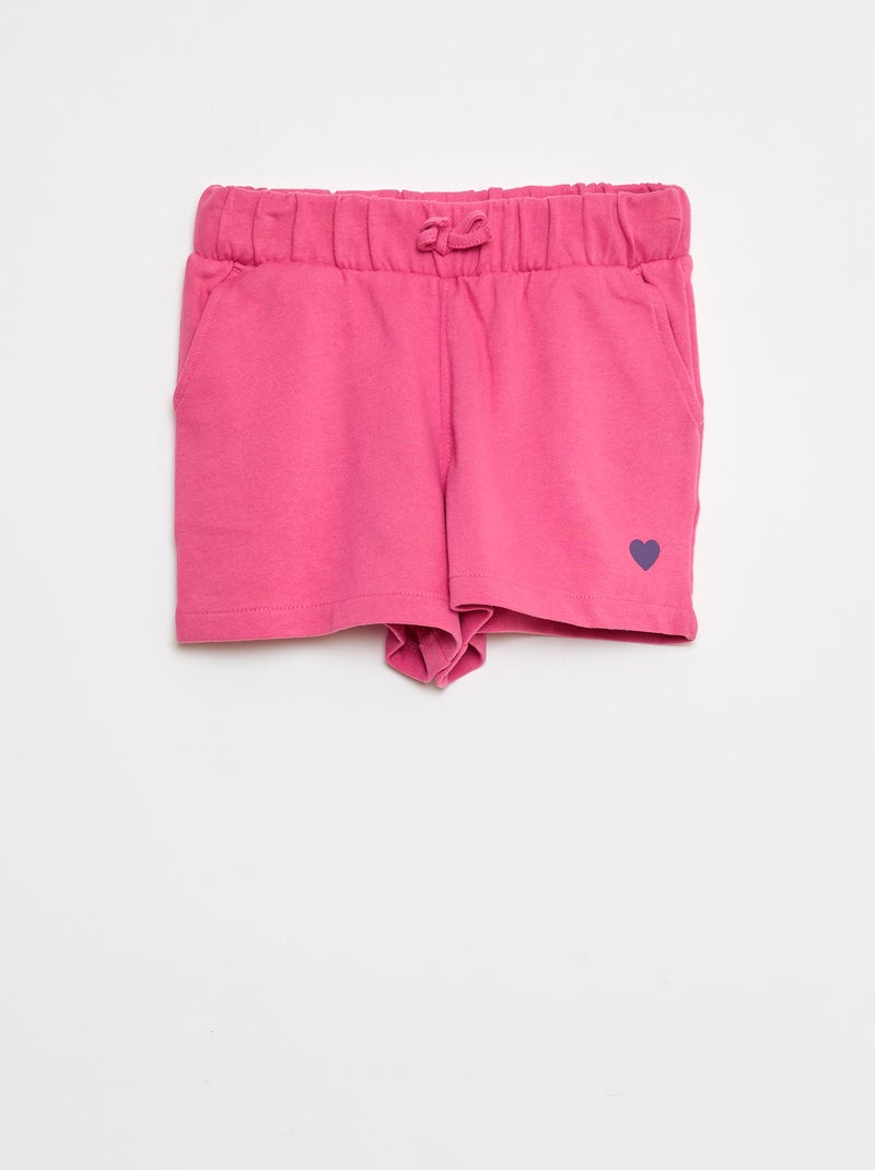 Short en molleton léger Rose - Kiabi