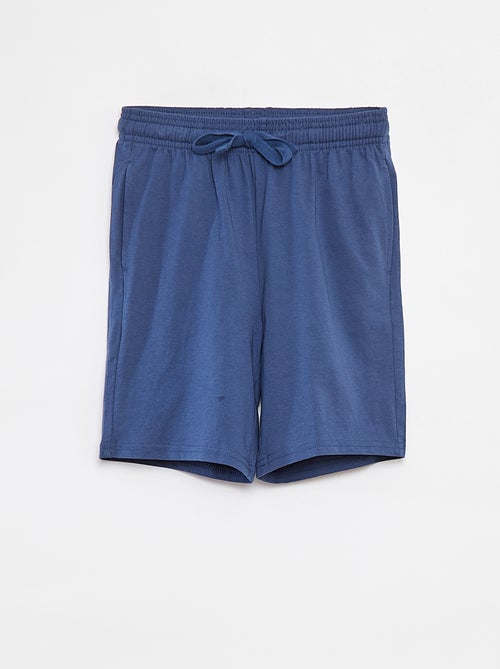 Short en molleton léger uni à 2 poches - Kiabi