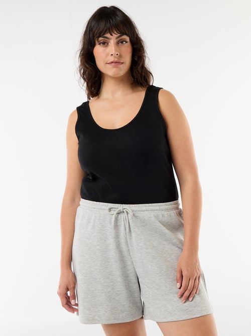 Short en molleton léger uni - Kiabi