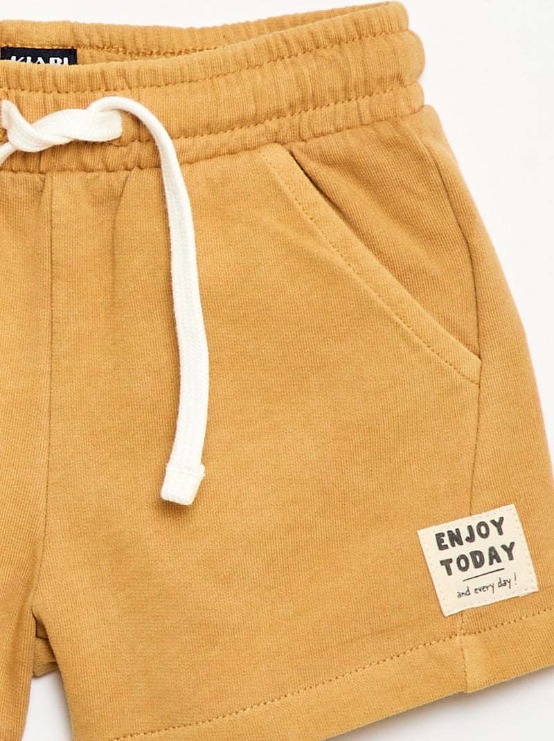 Short en molleton non gratté Beige - Kiabi