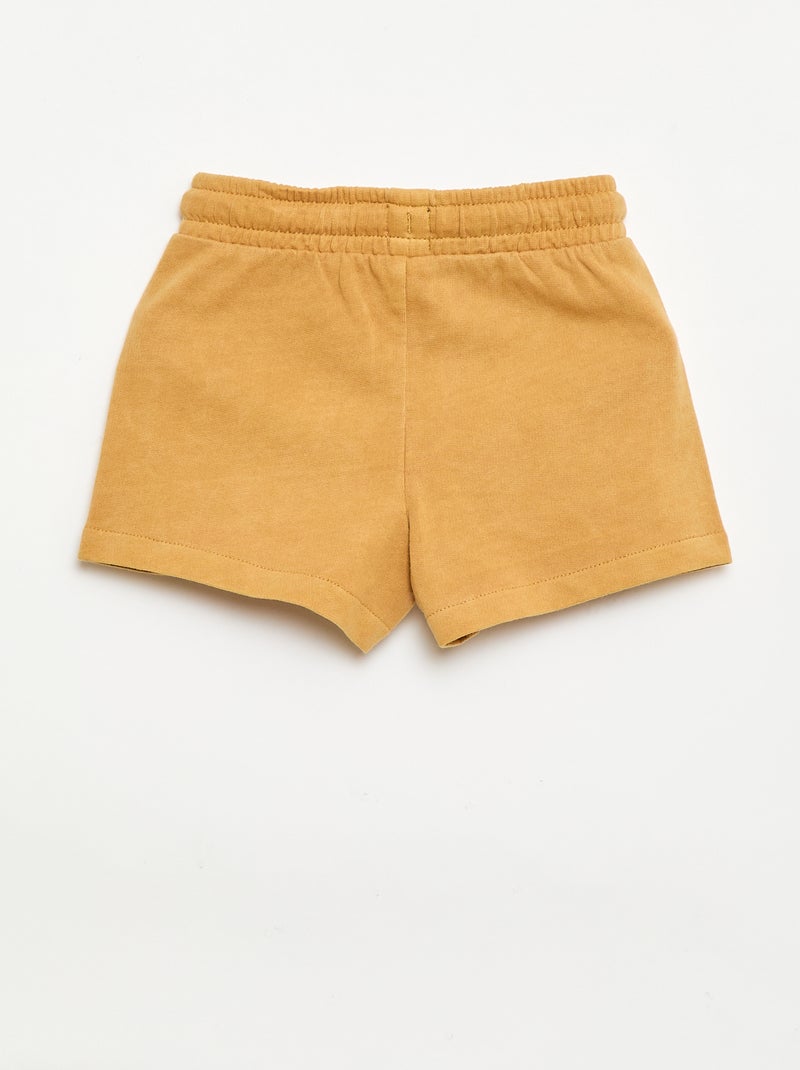 Short en molleton non gratté Beige - Kiabi