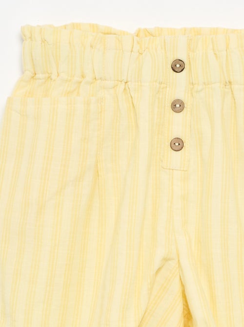 Short en seersucker coupe droite - Kiabi